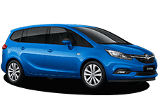 Car Hire Willenhall - Vauxhall Zafira 5 + 2 - Minibus hire Willenhall